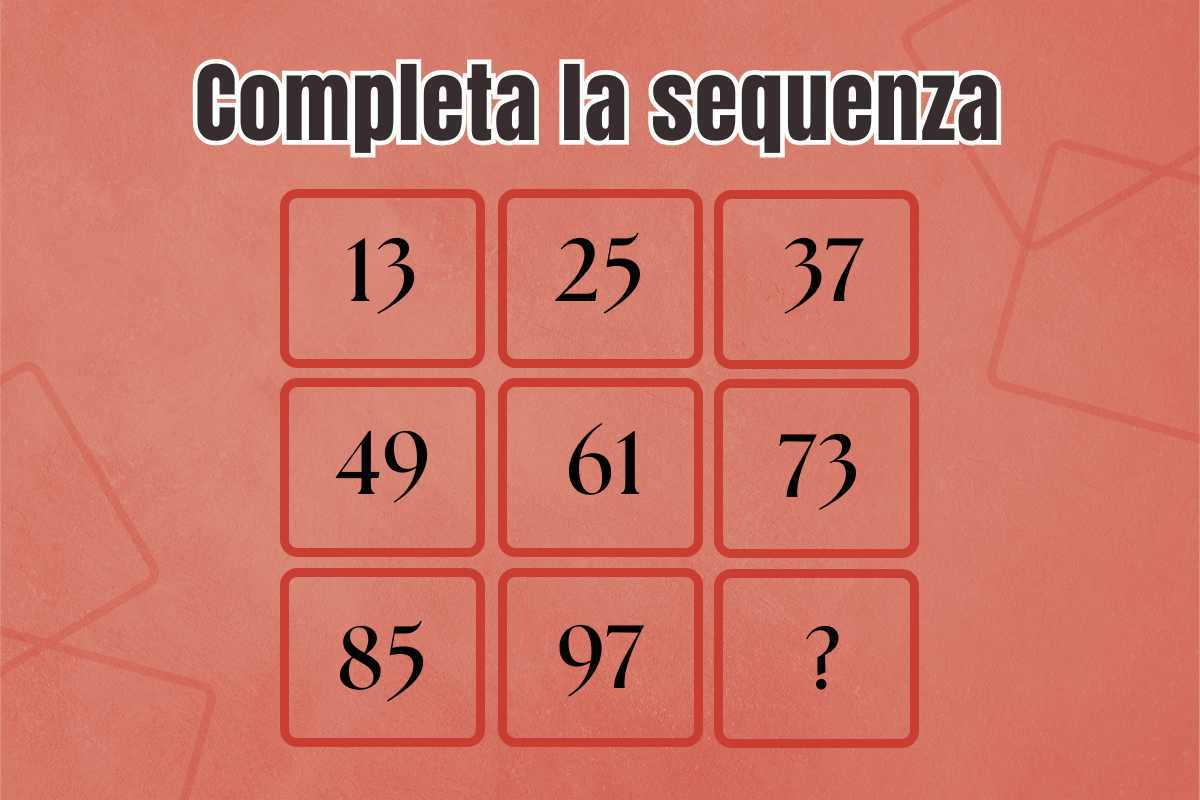 Test di logica sequenza