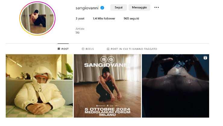 Sangiovanni Instagram