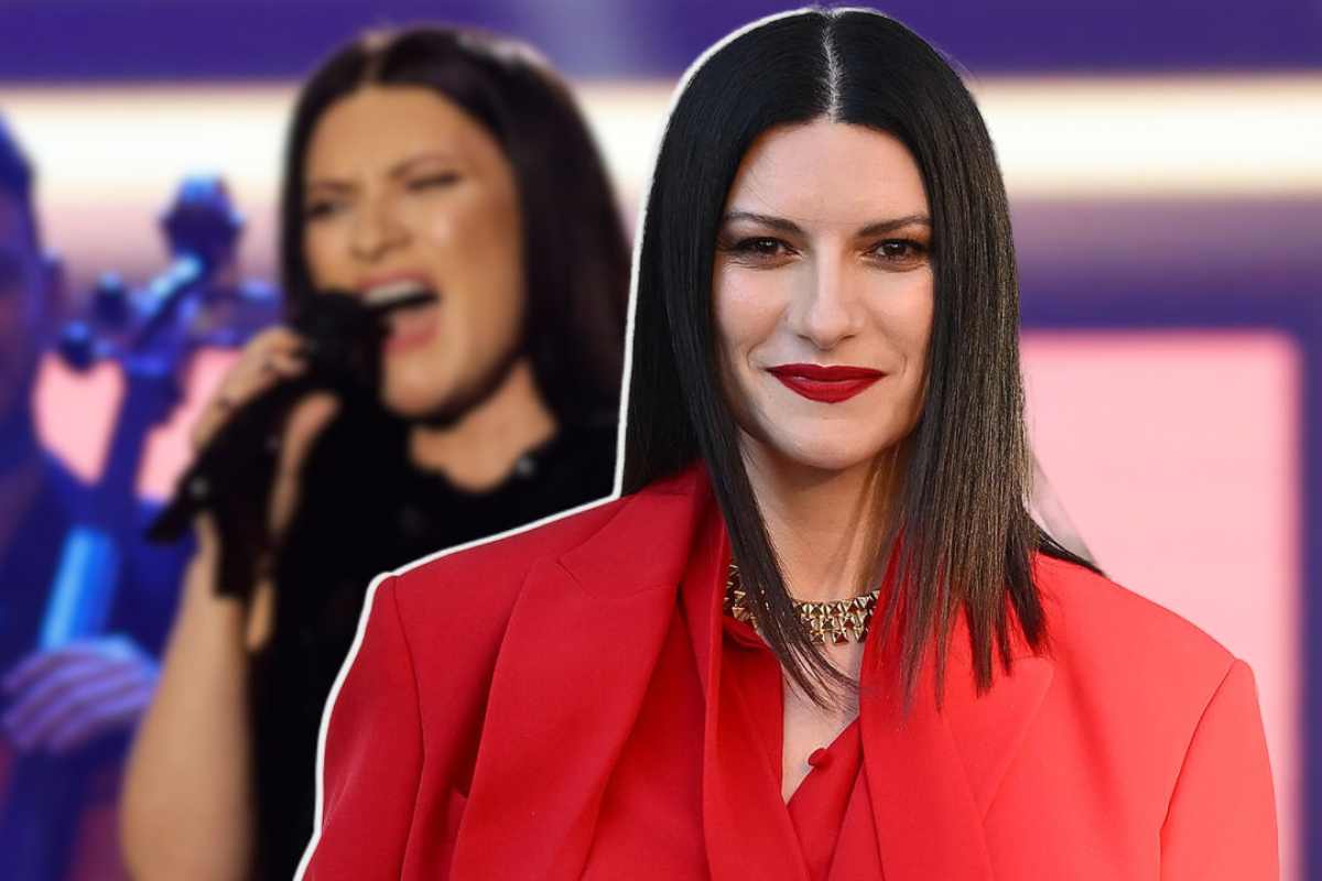 Laura Pausini gaffe al concerto