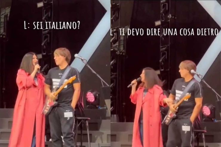 Laura Pausini con Paolo Carta